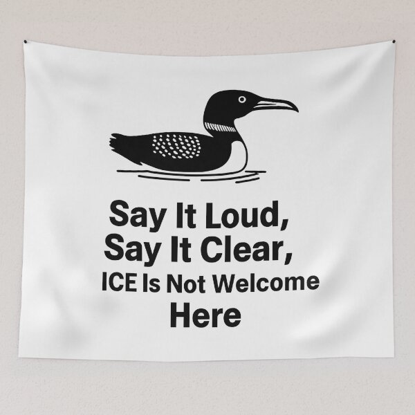 Item preview, minnesota rebel loon abolish ice  designed and sold by Uglyandcute.
