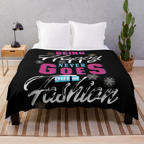 Item preview, Being Happy Never Goes Out of Fashion – Colorful Positive Quote Design  designed and sold by ArtGMerch.