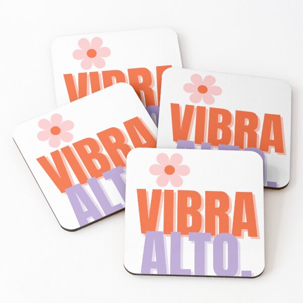 Item preview, Vibra Alto – Positive Vibes Typography Design | Aesthetic Motivation Quote designed and sold by Clauzierra.