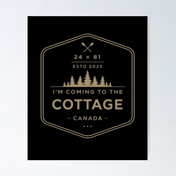 Item preview, I'm Coming To The Cottage Canada Vintage Canada Nature Forest Mountain Outdoor Vacation Graphic designed and sold by ternesabiarts.