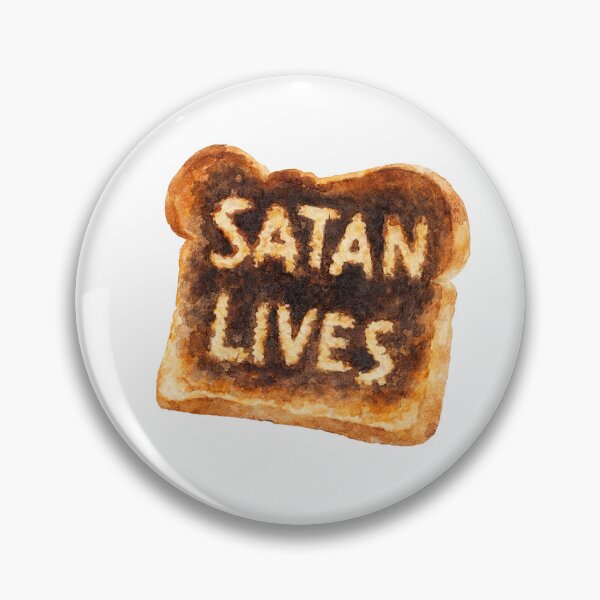 Item preview, Haunted toaster - Satan Lives burnt toast designed and sold by IndieCharms.