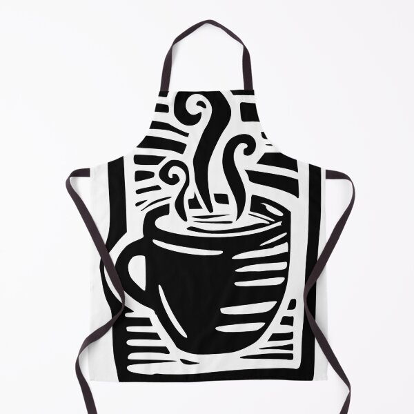 Item preview, Coffee cappuccino latte linoprint designed and sold by petalecho.