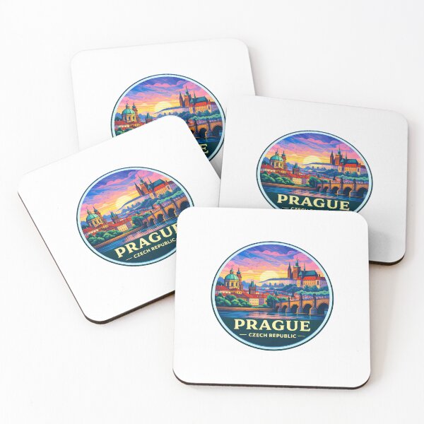 Item preview, Prague Czech Republic Retro Travel Emblem designed and sold by Timegraf.