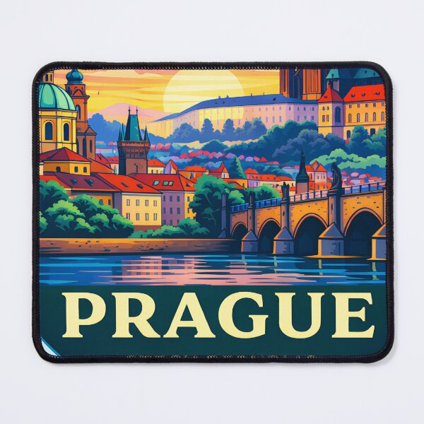 Item preview, Prague Czech Republic Retro Travel Emblem designed and sold by Timegraf.
