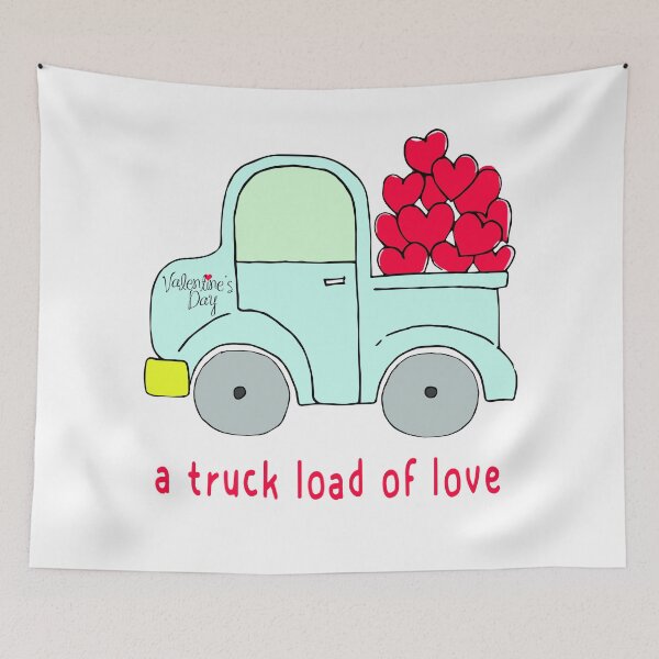 Item preview, Vintage Classic Car A Truck Load Of Love designed and sold by PrintCarClub.