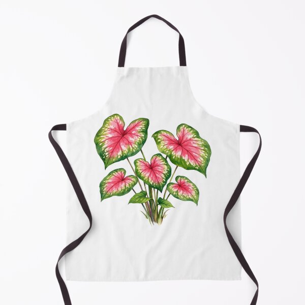 Item preview, Watercolor Pink Caladium Plant Leaves designed and sold by silviaol.