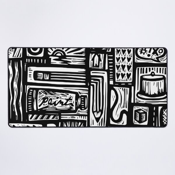 Item preview, My favorite things linoprint designed and sold by petalecho.