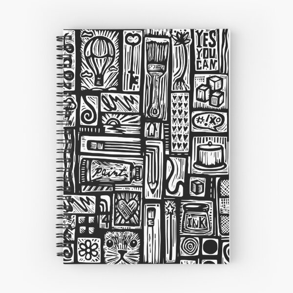 Item preview, My favorite things linoprint designed and sold by petalecho.