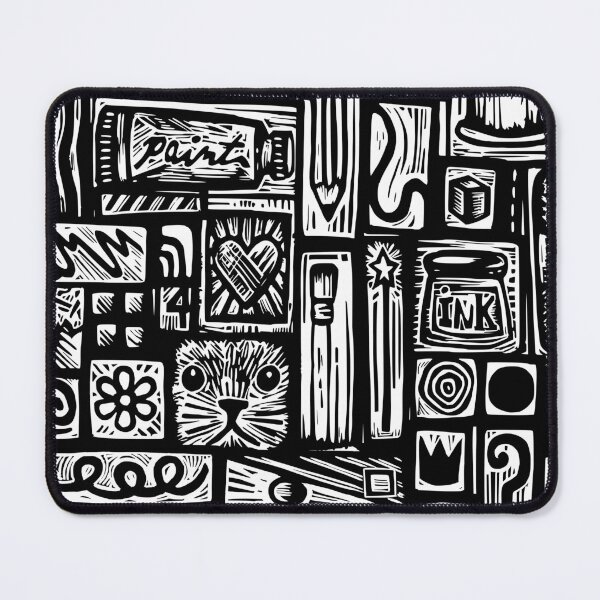 Item preview, My favorite things linoprint designed and sold by petalecho.