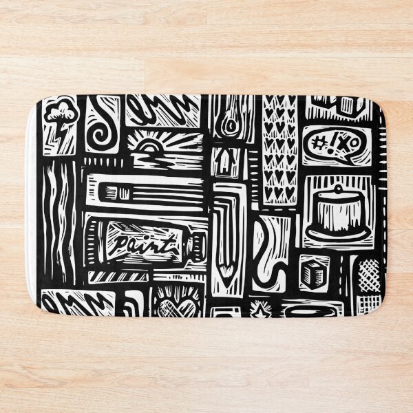 Item preview, My favorite things linoprint designed and sold by petalecho.