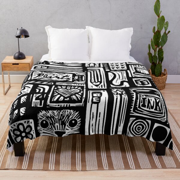 Item preview, My favorite things linoprint designed and sold by petalecho.