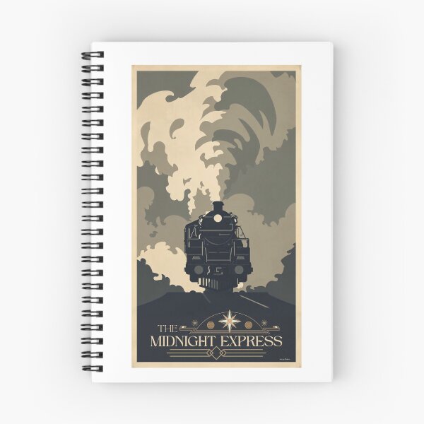 Item preview, Vintage Steam Train - The Midnight Expresss designed and sold by ArtbyClarkie.