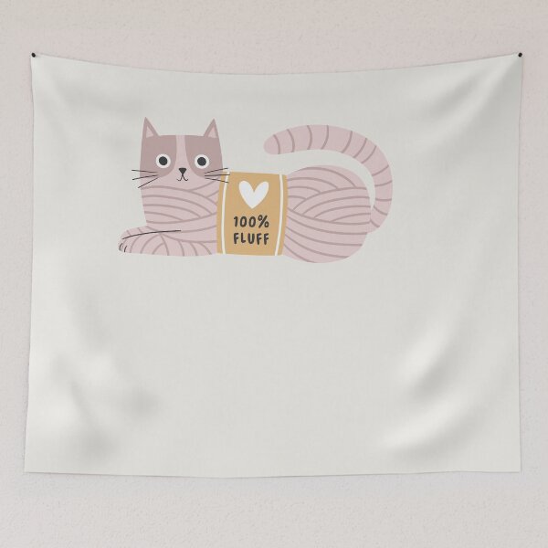 Item preview, 100% fluff cat yarn - pink designed and sold by OHBOY! Handmade.
