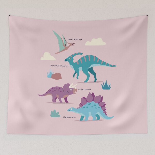 Item preview, geometric dinosaurs modern illustration  designed and sold by OHBOY! Handmade.