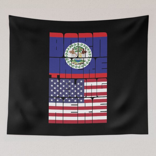 Item preview, Born Belize Belong American designed and sold by FlagX.