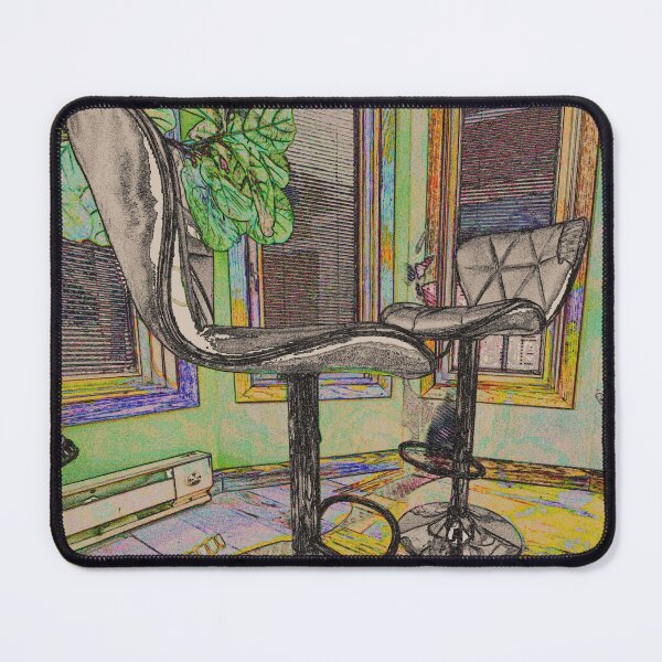 Item preview, Seating in the sunroom on chrome bar chairs designed and sold by MYTOPSHELF.