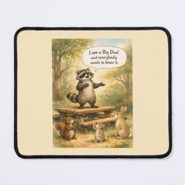 Item preview, I Am a Big Deal - Raccoon Illustration for Kids designed and sold by FunscapeHQ.