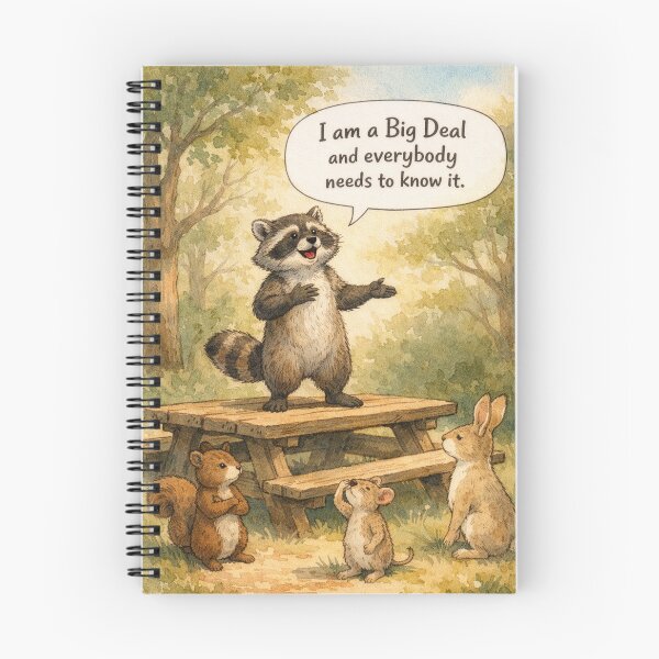 Item preview, I Am a Big Deal - Raccoon Illustration for Kids designed and sold by FunscapeHQ.
