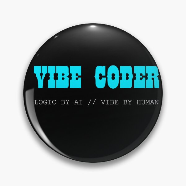 Item preview, Vibe Coder AI Programming Label designed and sold by Mikidesign1988.