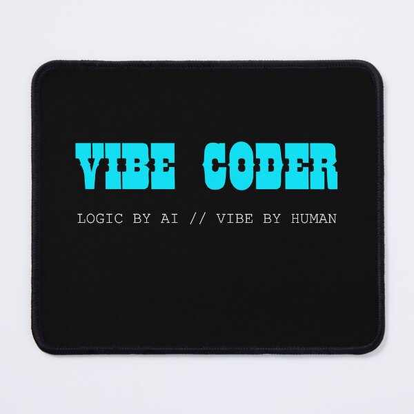 Item preview, Vibe Coder AI Programming Label designed and sold by Mikidesign1988.