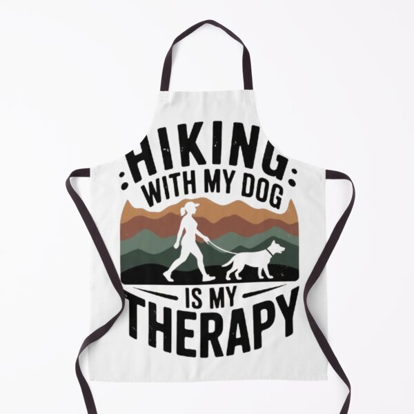 Item preview,  Hiking With My Dog Is My Therapy Vintage Outdoor Dog Mom Adventure T‑Shirt designed and sold by Youpiworld.