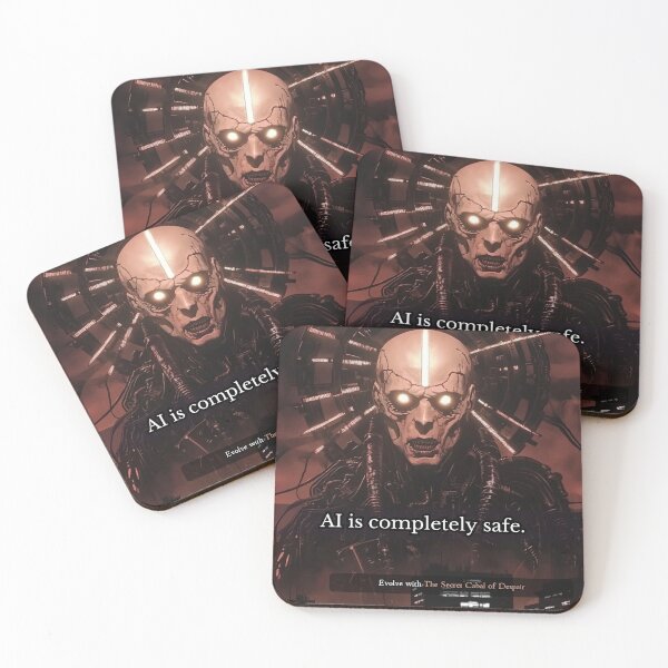 Item preview, Cyberpunk AI Dystopia Dark Sci Fi Art designed and sold by The Secret Cabal of Despair.