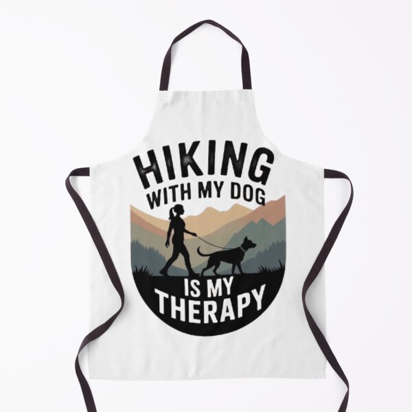 Item preview,  Hiking With My Dog Is My Therapy Vintage Outdoor Dog Mom Adventure T‑Shirt designed and sold by Youpiworld.