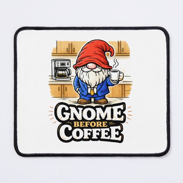 Item preview, Gnome Before Coffee – Funny Coffee Lover Gnome Design designed and sold by Moriarty's Digital Visions.
