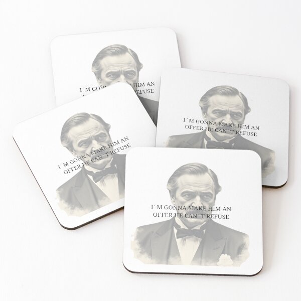 Item preview, The Don's Offer - Classic Mobster Movie Quote Art designed and sold by birleşik zevkler.