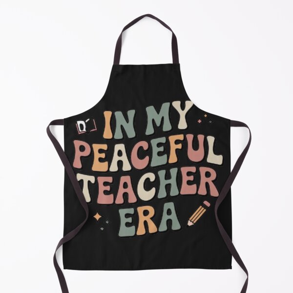 Item preview, In My Peaceful Teacher Era Retro Minimalist Pastel Aesthetic T‑Shirt designed and sold by Youpiworld.