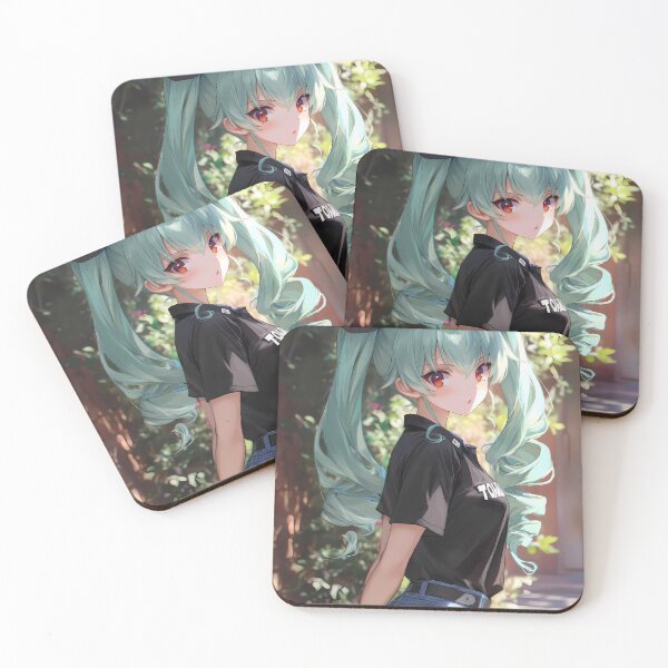 Item preview, Anchovy Girls Panzer Teal Twintails And Sunny Street Vibes designed and sold by mildaclairmo.