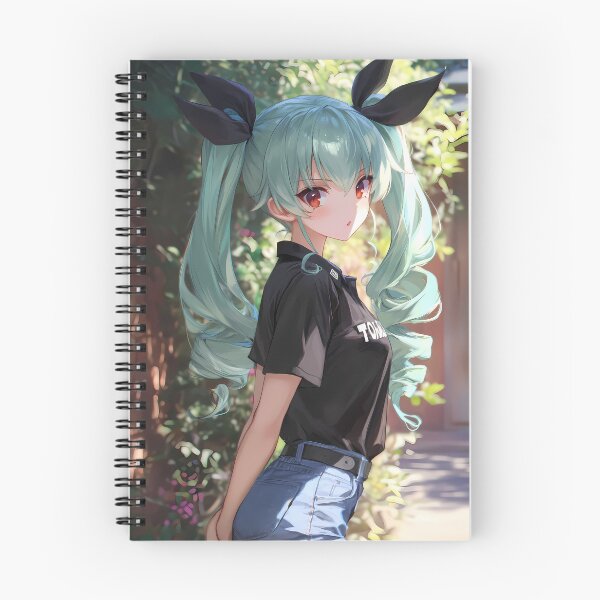 Item preview, Anchovy Girls Panzer Teal Twintails And Sunny Street Vibes designed and sold by mildaclairmo.