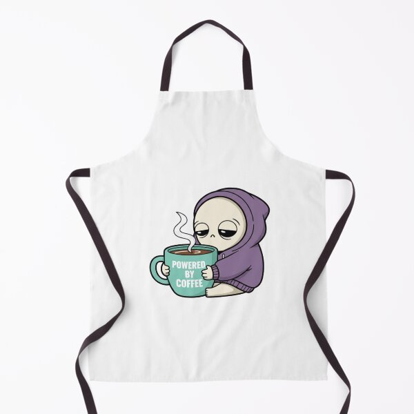 Item preview, Cute Alien Powered by Coffee Design designed and sold by NOVALOOMARCH.
