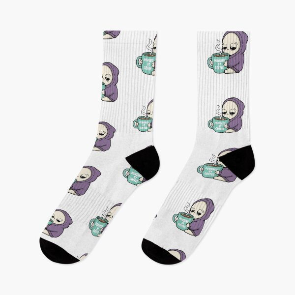 Item preview, Cute Alien Powered by Coffee Design designed and sold by NOVALOOMARCH.