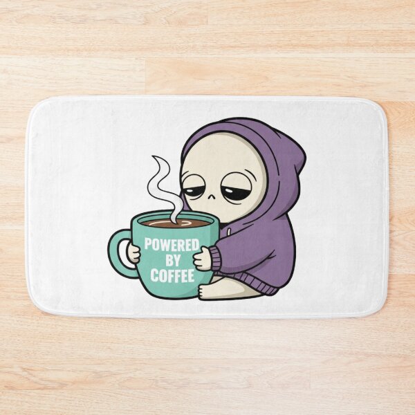 Item preview, Cute Alien Powered by Coffee Design designed and sold by NOVALOOMARCH.