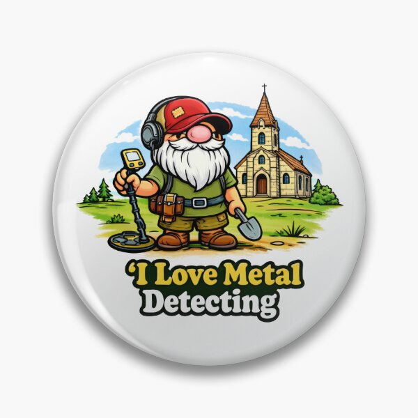 Item preview, Gnome Metal Detector Hobbyist – I Love Metal Detecting designed and sold by Moriarty's Digital Visions.