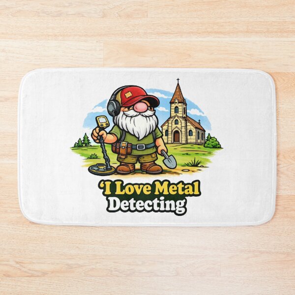 Item preview, Gnome Metal Detector Hobbyist – I Love Metal Detecting designed and sold by Moriarty's Digital Visions.