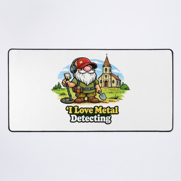 Item preview, Gnome Metal Detector Hobbyist – I Love Metal Detecting designed and sold by Moriarty's Digital Visions.