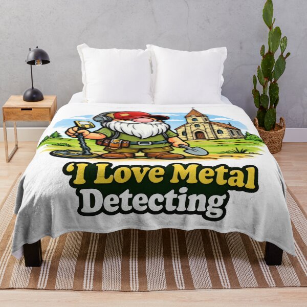Item preview, Gnome Metal Detector Hobbyist – I Love Metal Detecting designed and sold by Moriarty's Digital Visions.