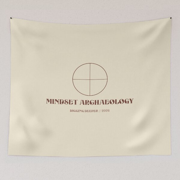 Item preview, Mindset Archaeology - Earthy Minimalist Quote designed and sold by Mikidesign1988.
