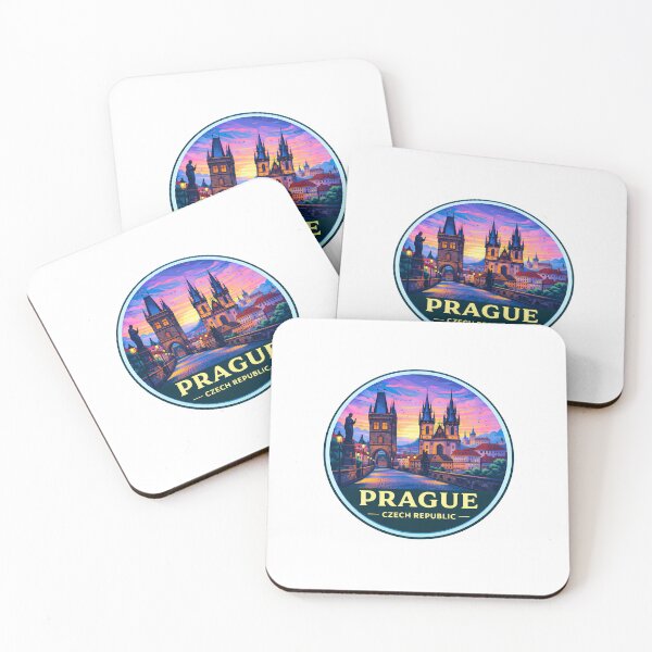 Item preview, Prague Czech Republic Retro Travel Emblem designed and sold by Timegraf.