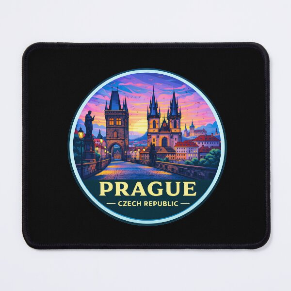 Item preview, Prague Czech Republic Retro Travel Emblem designed and sold by Timegraf.