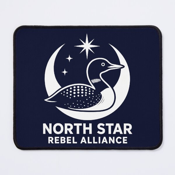 Item preview, Minnesota Rebel North Star Rebel Alliance Loon Art designed and sold by Uglyandcute.