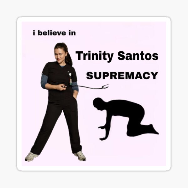 trinity santos the pitt supremacy Sticker