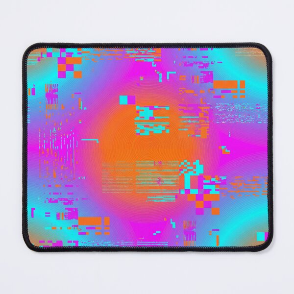 Item preview, Radial Glitch Gradient Seamless Textile Pattern Retro 80s 90s Style designed and sold by patternproai.