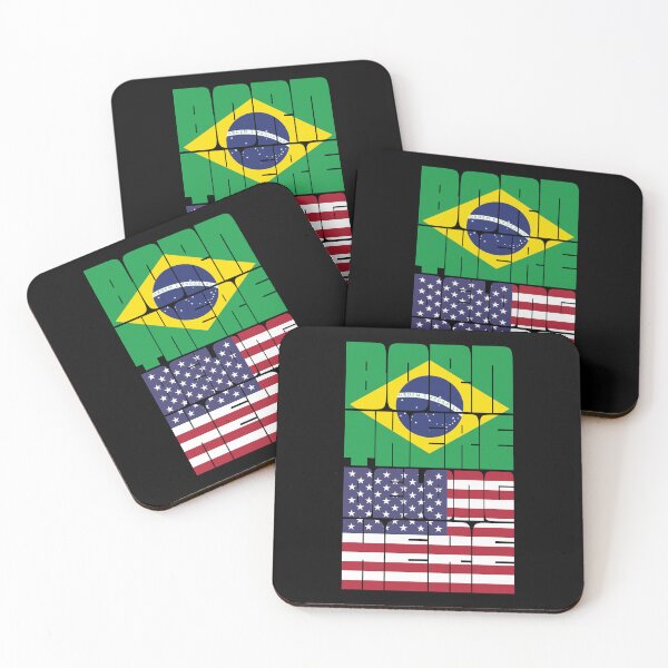 Item preview, Born Brazil Belong American designed and sold by FlagX.