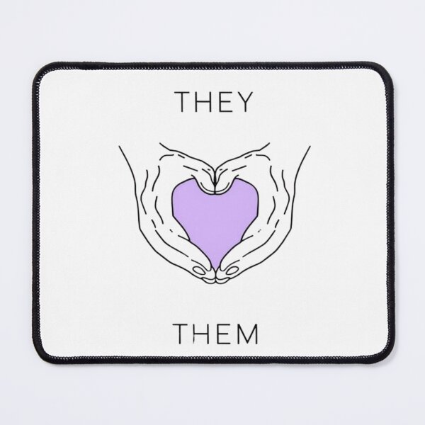 Item preview, They Them Pronouns: Minimalist Heart Hands Art designed and sold by rainbowgremlin.