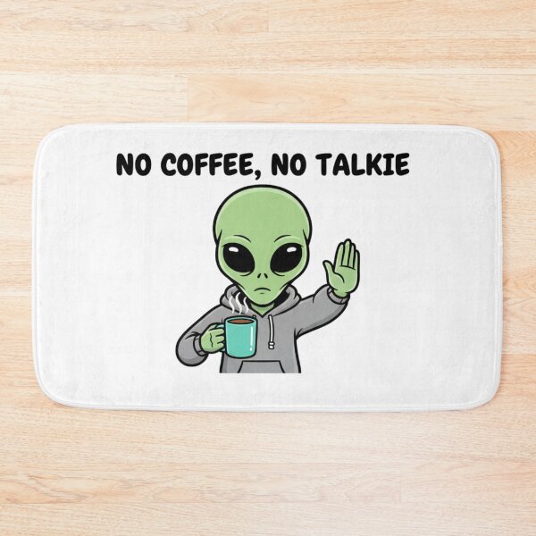 Item preview, Alien Gracioso Sin Café No Hablo designed and sold by NOVALOOMARCH.