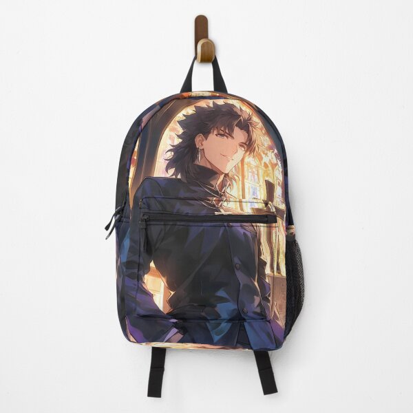 Item preview, Kirei Kotomine fate stay night Cathedral Stainedglass Golden Sunlight designed and sold by mildaclairmo.