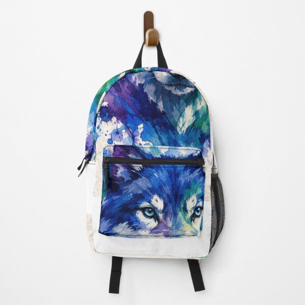 Item preview, Wolf Emerging from Blue Watercolor designed and sold by wavewolfpt.